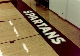 Spartans letters floor revised 2011